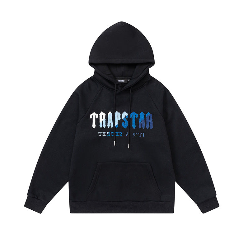 Trapstar Black Tiger Embroidered Hoodie and Pants Set