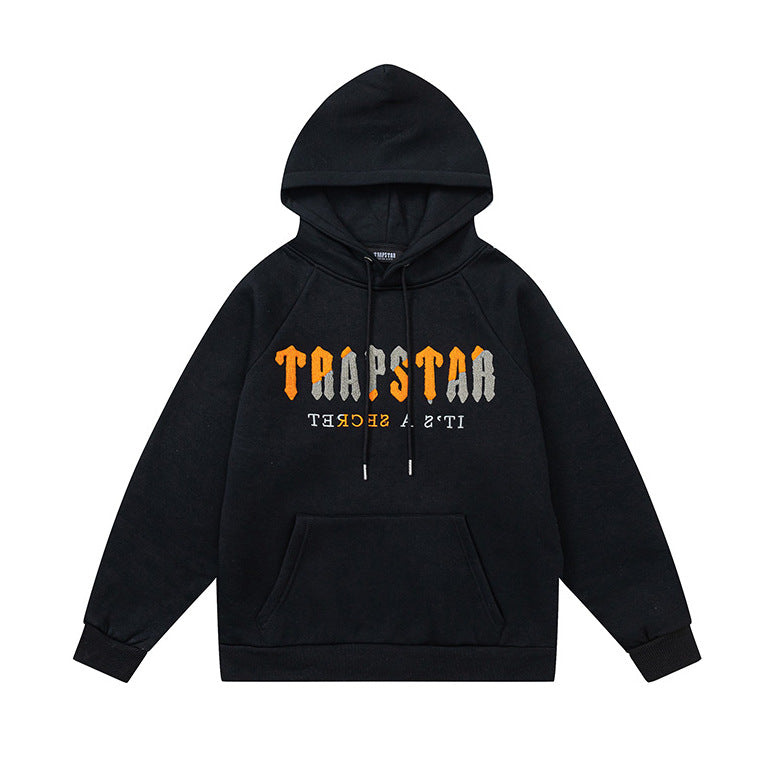 Trapstar Black Tiger Embroidered Hoodie and Pants Set