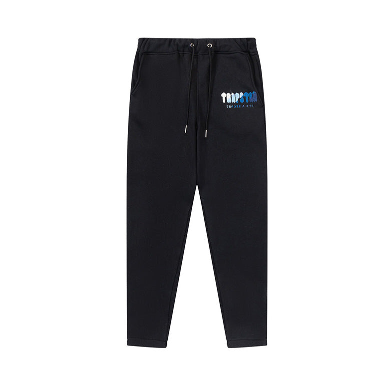 Trapstar Black Tiger Embroidered Hoodie and Pants Set