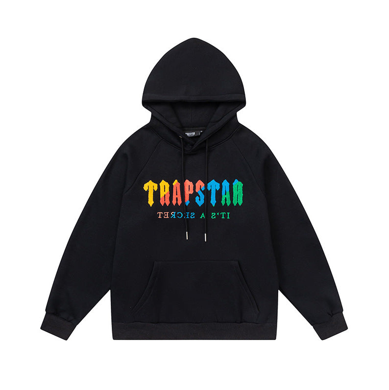 Trapstar Black Tiger Embroidered Hoodie and Pants Set