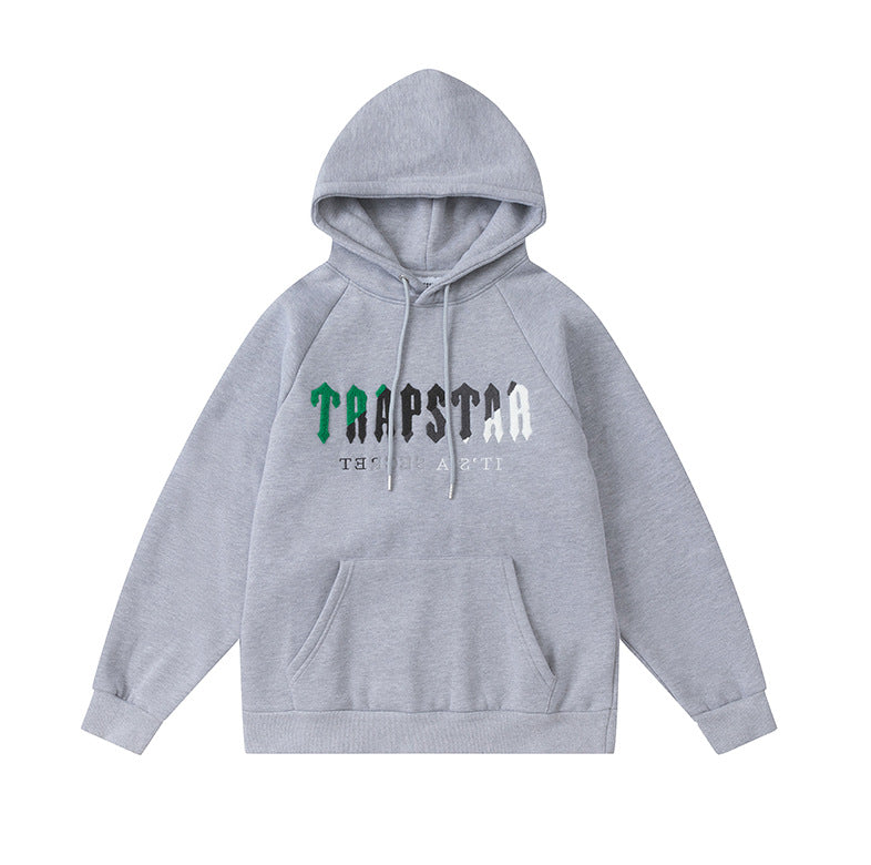 Trapstar Black Tiger Embroidered Hoodie and Pants Set