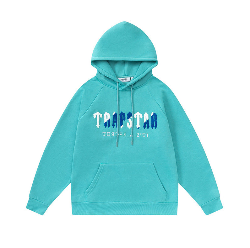 Trapstar Black Tiger Embroidered Hoodie and Pants Set