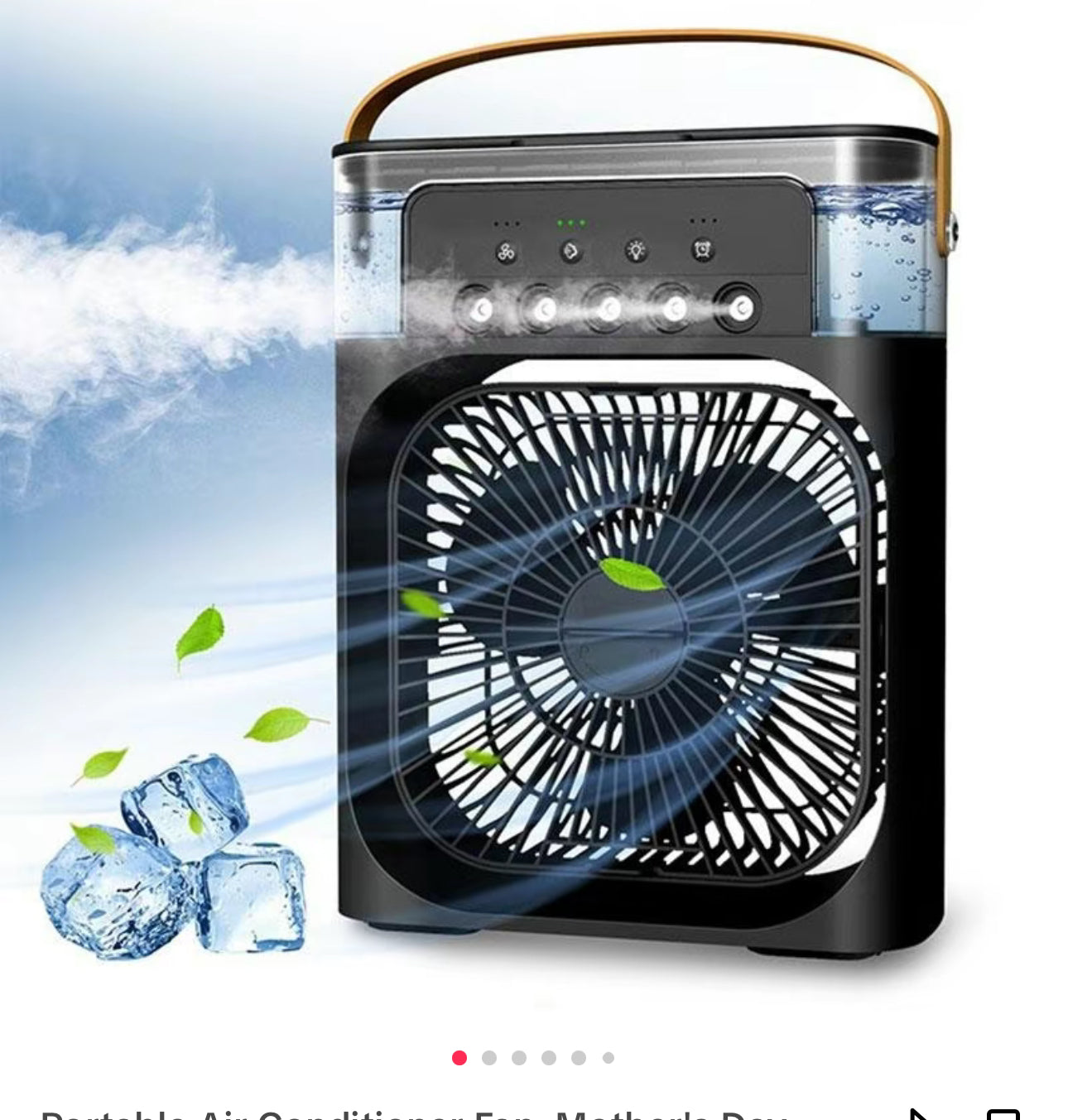 Ventilador Humidificador Portátil