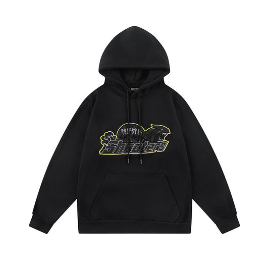 Trapstar Black Tiger Embroidered Hoodie and Pants Set