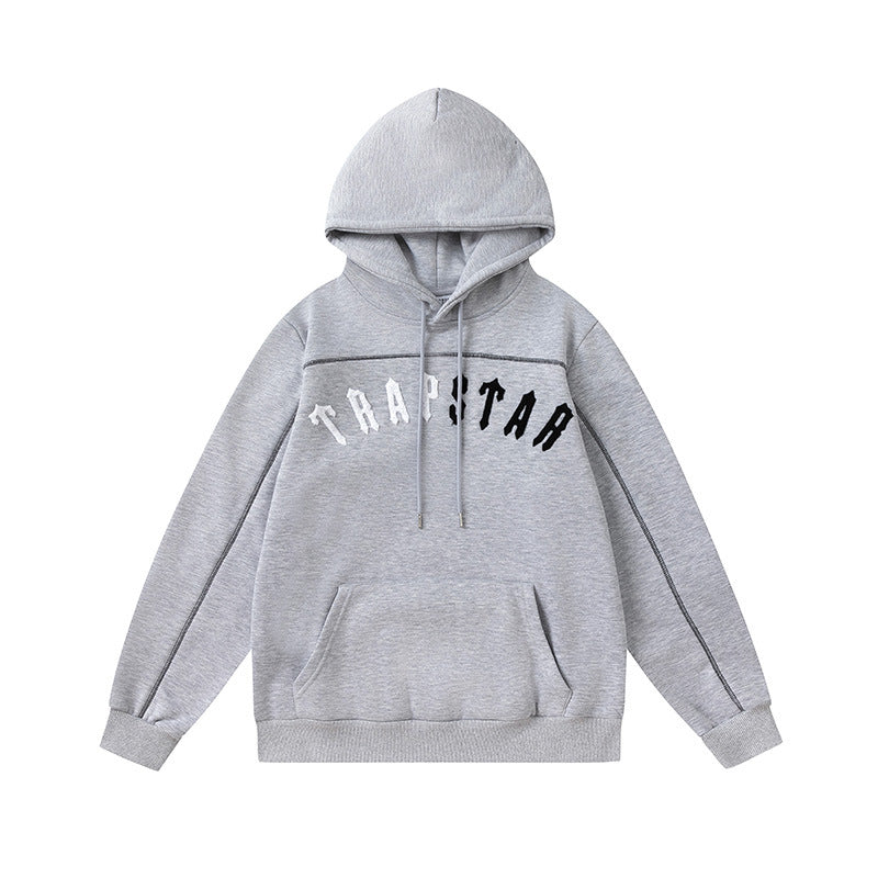 Trapstar Black Tiger Embroidered Hoodie and Pants Set