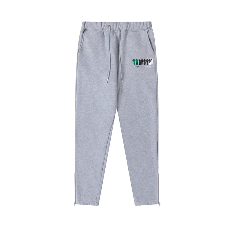 Trapstar Black Tiger Embroidered Hoodie and Pants Set