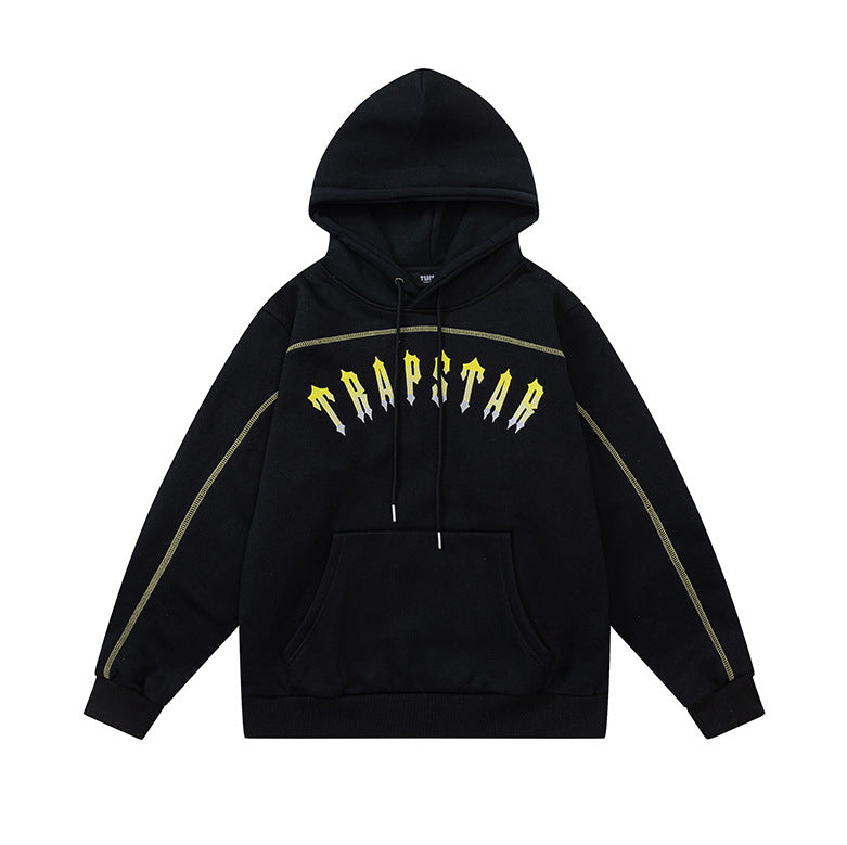 Trapstar Black Tiger Embroidered Hoodie and Pants Set